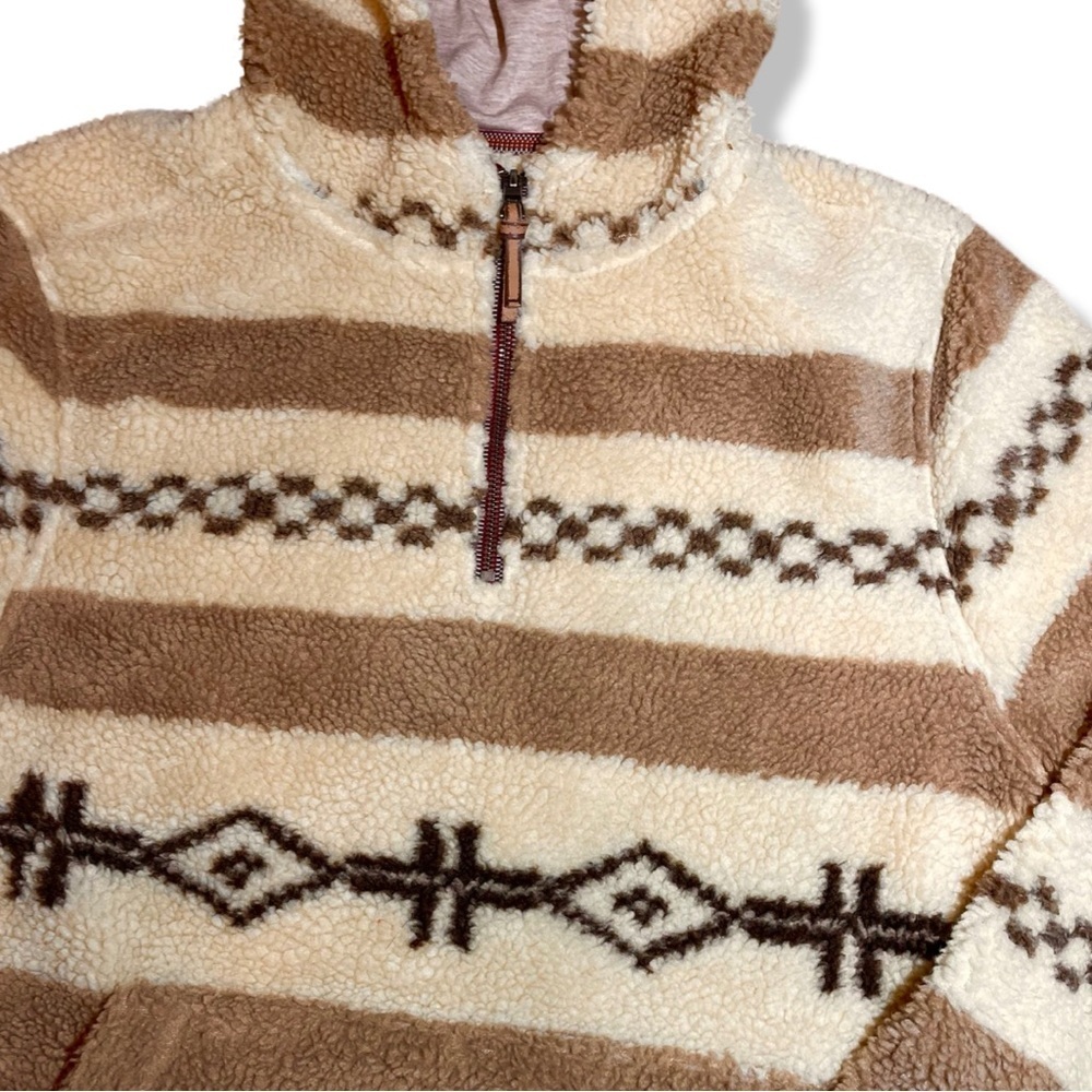True Grit Sherpa Fleece Teddy Bear Hoodie SIZE:S - Picture 3 of 5